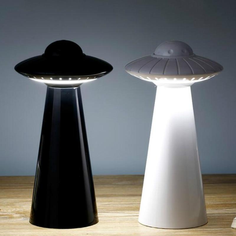 Dimmable Led Night Light UFO Table Lamp USB Rechargeable