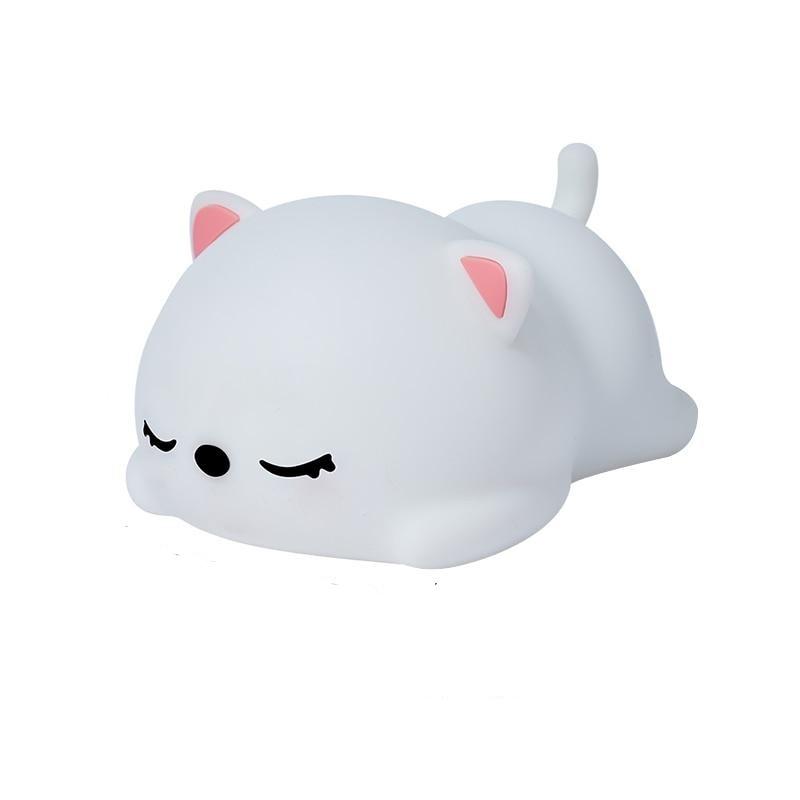 USB Rechargeable Night Light Cat Silicone